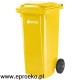 Pojemnik na odpady 120l ESE żółty