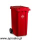 Pojemnik na odpady 240l ESE czerwony