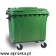 Pojemnik konter na odpady 1100l ESE zielony